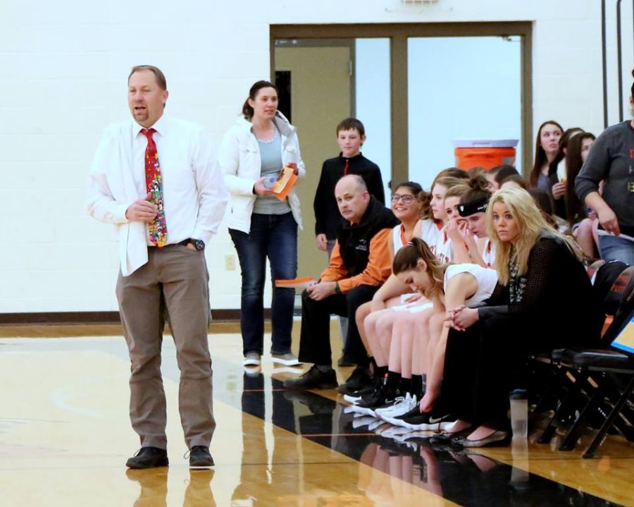 Mr. Troy Hildebrand coaches golf and girls basketball and all of those who play for him will always remember his sarcastic remarks.