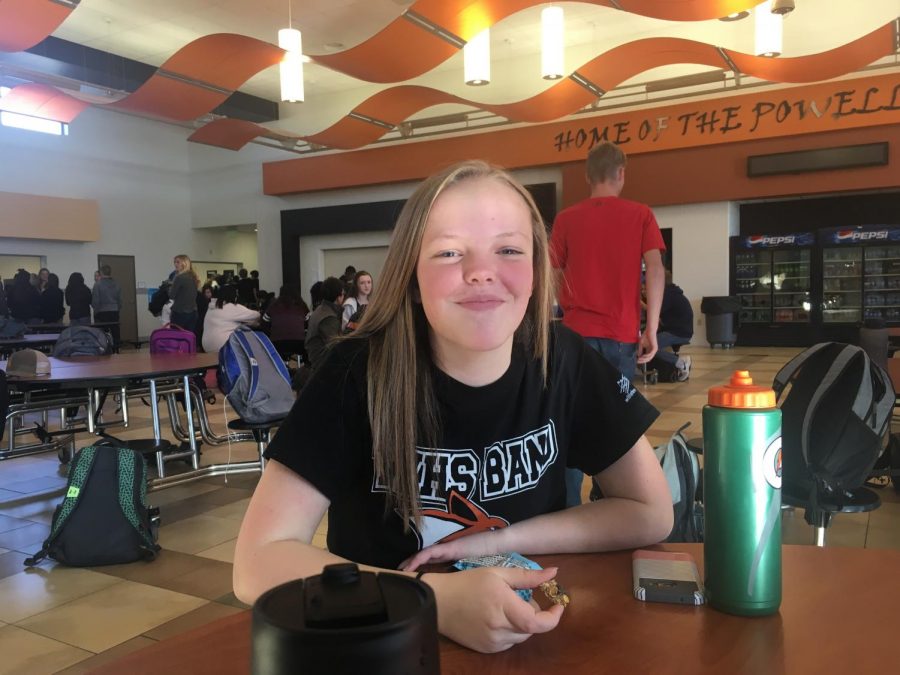 Kaydee Black poses for a photo in the PHS Commons.
