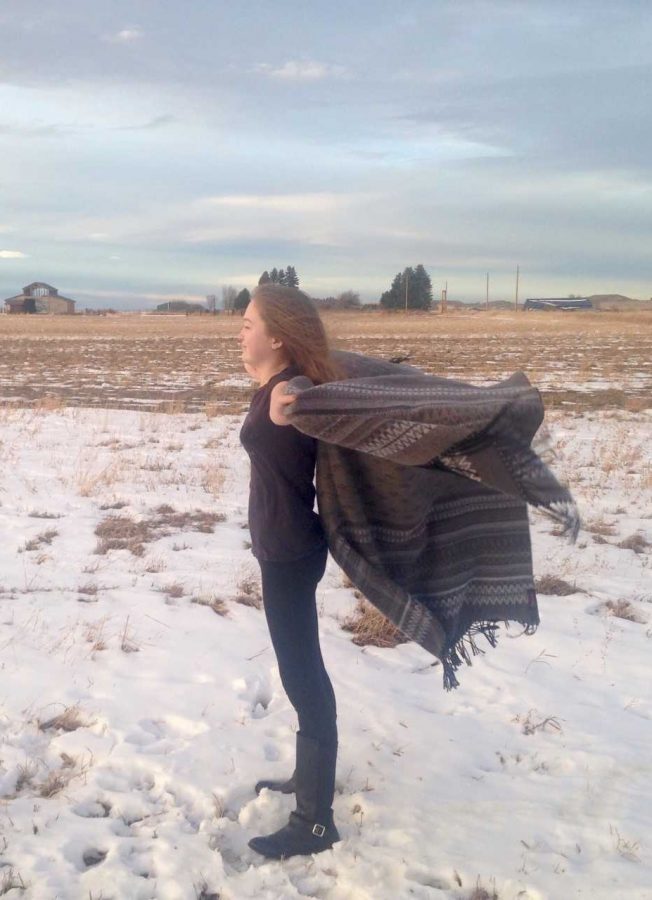 Middle school student Sophia Petrie lets the wind transform her into a supermodel.
