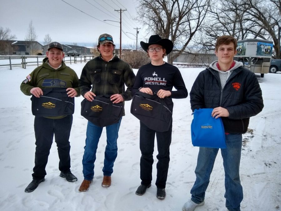 The PHS Environmental Natural Resources team (from left) Wyatt Murray, Zack Griffin, Colton Kremer and Cole Davis placed first at the Border Wars.

