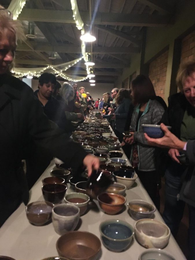 Empty Bowls attracted a large crowd of people Nov. 19.