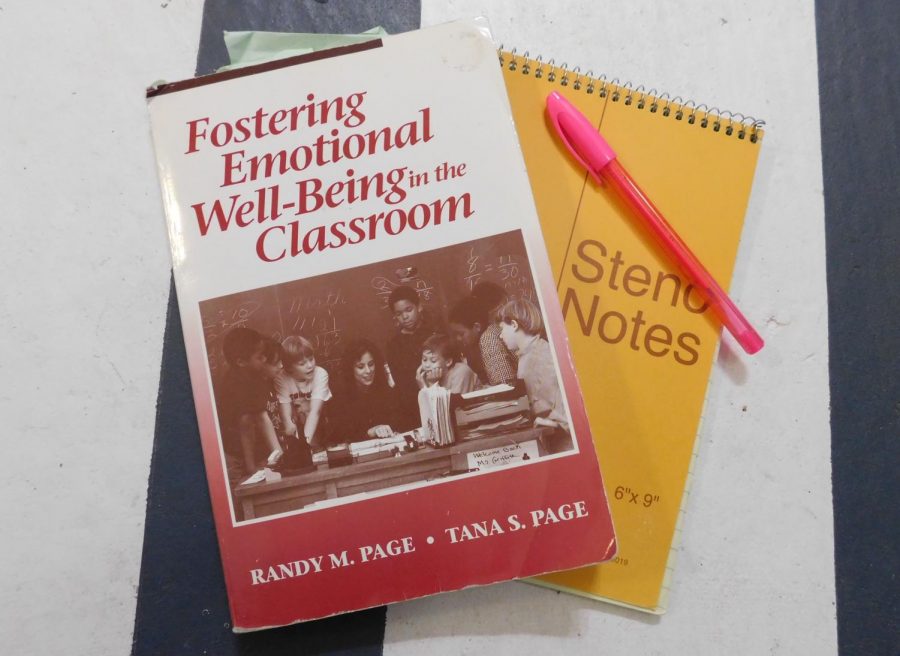 The book Fostering Emotional Well-Being in the Classroom contains information that describes a positive learning environment.