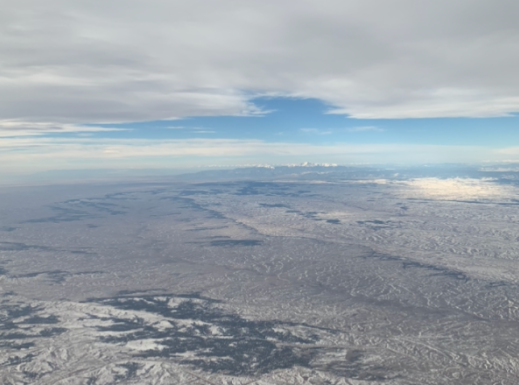 A shot of the Colorado landscape taken by sophomore and Prowl reporter Gabby Paterson on her solo return flight from Orlando, FL.