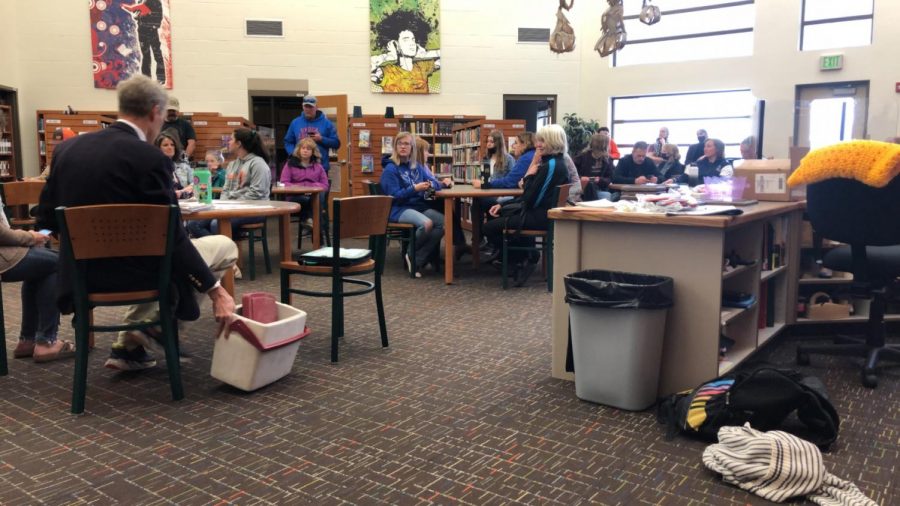 Swimmers, coaches and parents gathered in the PHS library on April 8 for the awards assembly.
