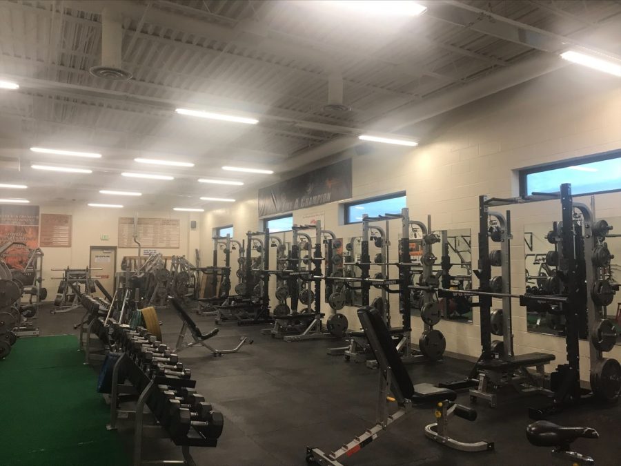 Starting at 6:45 every morning, the Zero Hour Weights Class gives an opportunity to kids at the high school to exercise and follow a workout routine set by P.E. teacher Mr. Chase Kistler. 