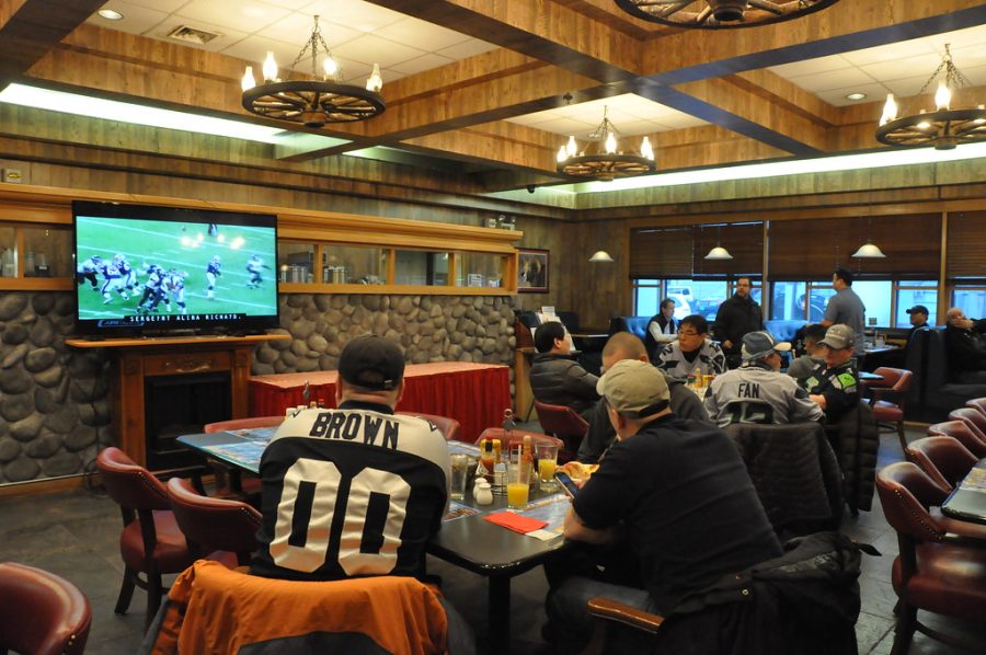 Sports fans gather at parties to watch the Superbowl every February.