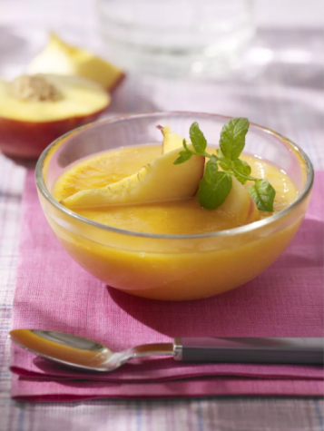 Cold peach soup just looks tasty; it is practically asking you to make a bowl of it.