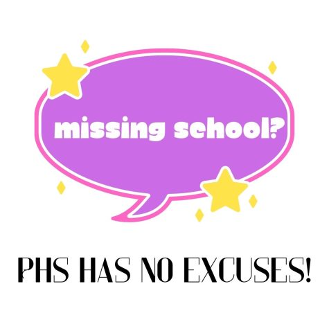  Are you missing lots of school… PHS has no excuses for absences.