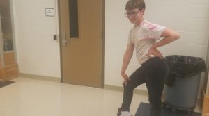Levi Hawley shows off moves that could be useful for any dance.