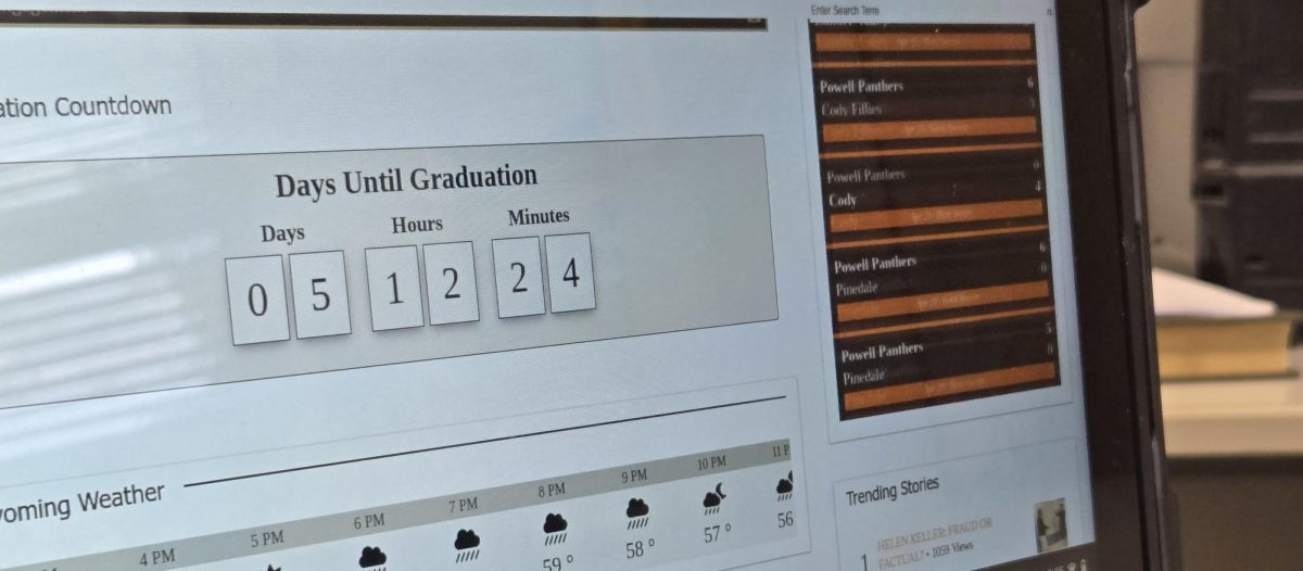 The PHS Prowl website displays the graduation countdown for all students to look forward to.
