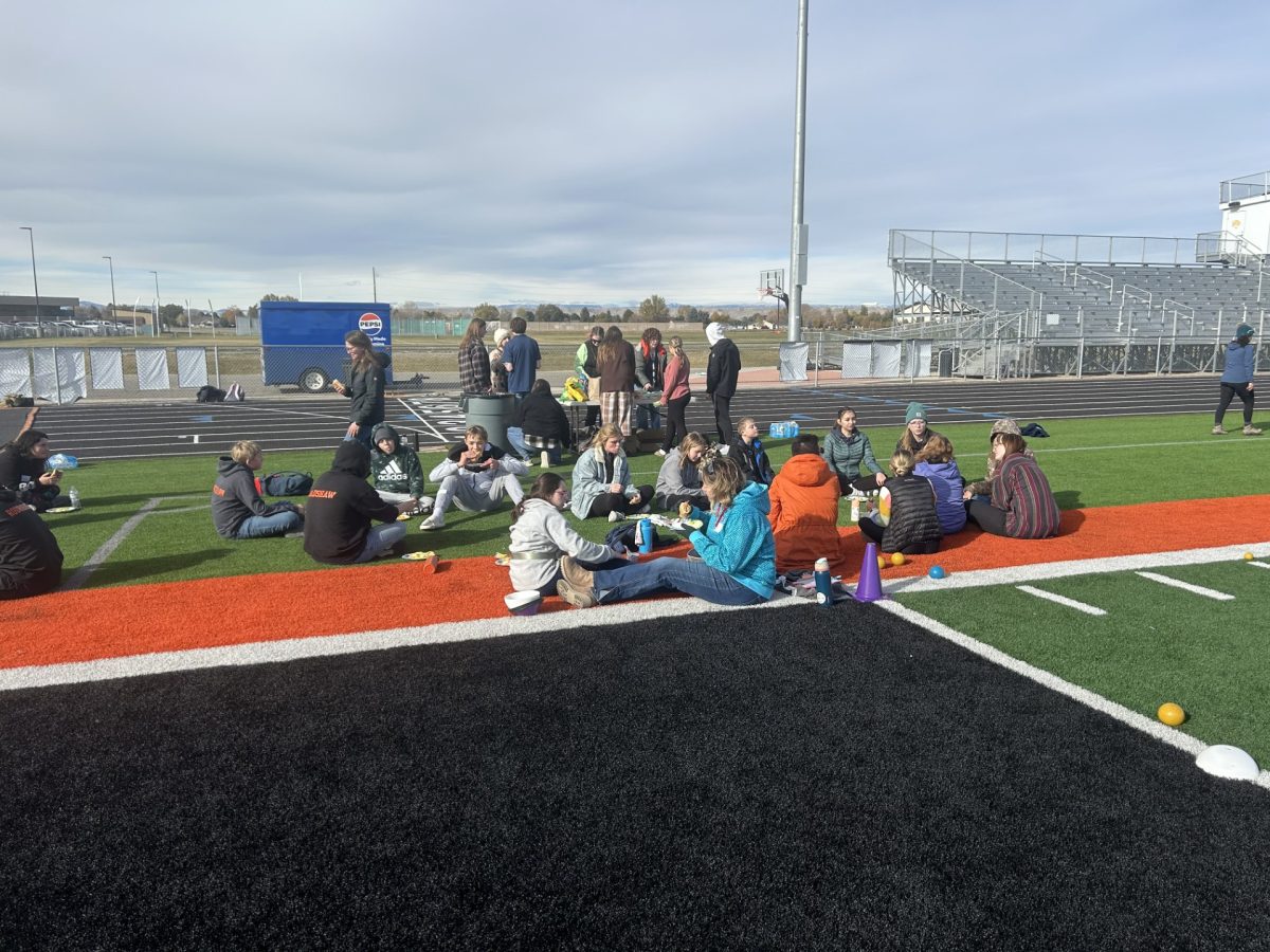 Tournament participants gather for lunch after a long day of playing