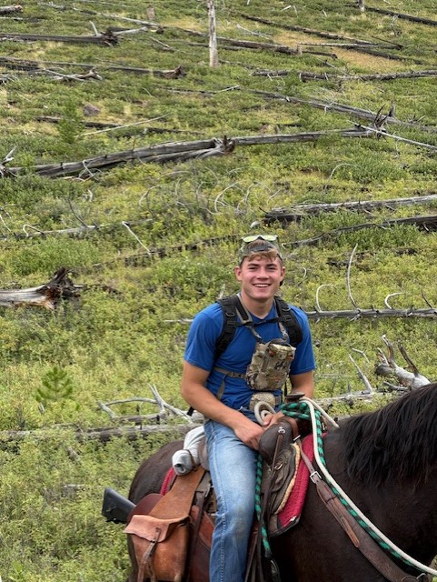 Senior Dawson George relishes spending his time in Wyoming's great outdoors.