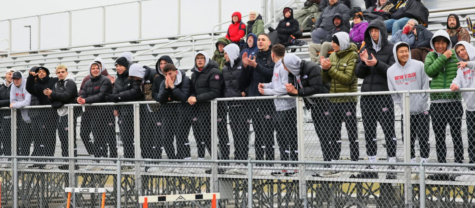 Northwest College Trapper Men’s Soccer team came to cheer on the PHS Boys Soccer team.