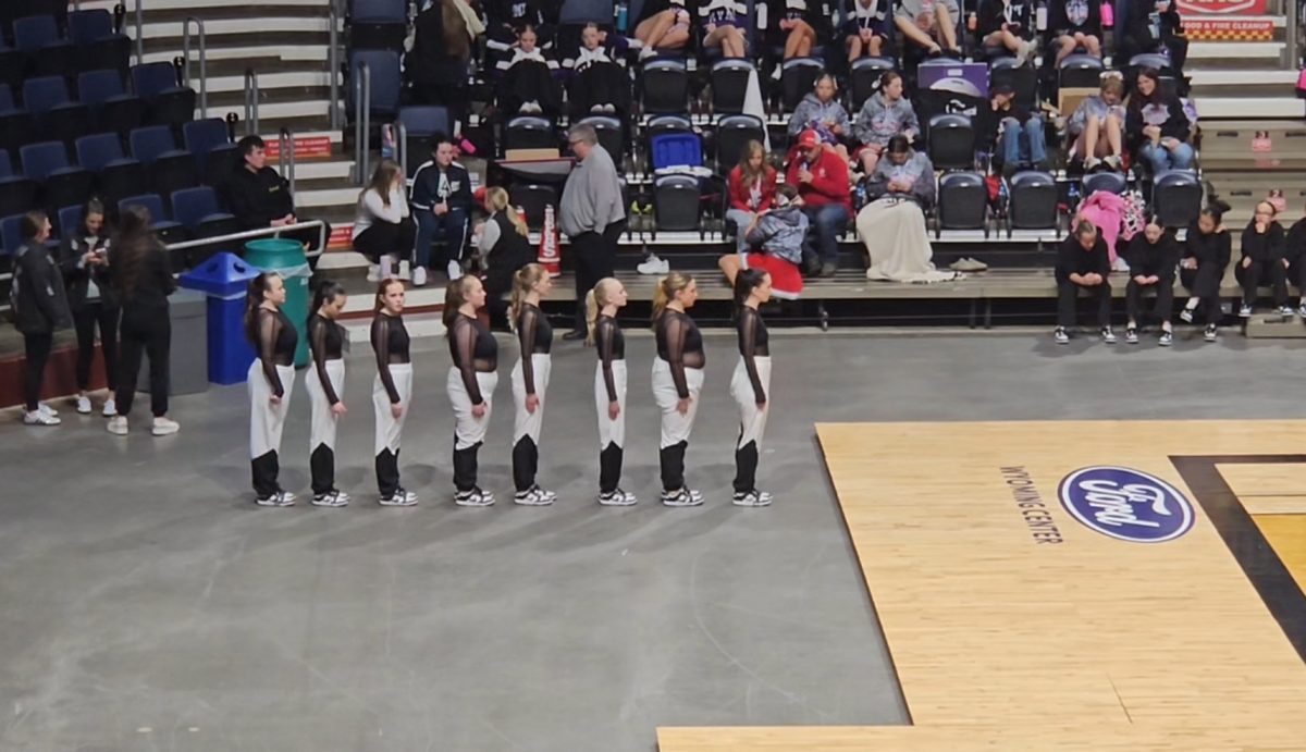 The PHS dance team is eager to perform their hip-hop routine.