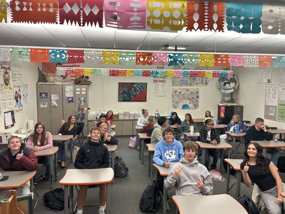 The unfamiliar faces of Cody High School students fill Mr. Preator's 1st-period Spanish class to the brim.