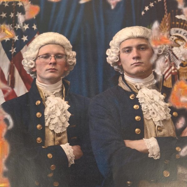 Sawyer Wormald and Tucker Phillips look to set a president -- or rather, a precedent -- in their campaign poster.  (Photo courtesy of Tucker Phillips)