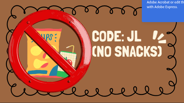 JL, the new code that caused this catastrophe for the hungry students of PHS. 
