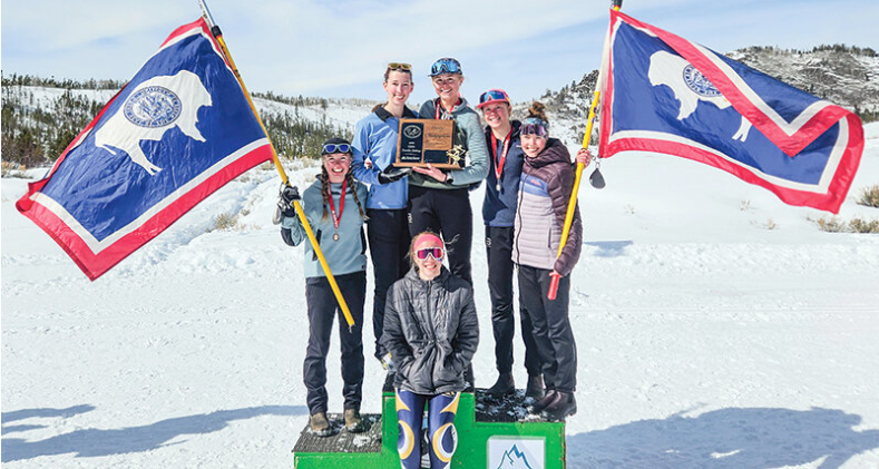  Merritt diversifies her range of activities by competing in Nordic skiing.